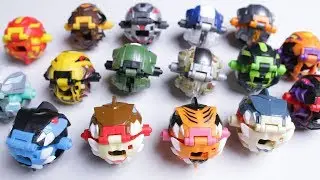 Unboxing ALL Power Rippers the NEW Beyblade cross Bakugan Toys