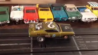 Rare Aurora Slot Car T-Jet Green Grand Torino Restoration