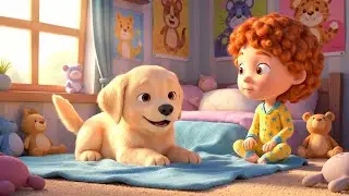 El cachorro travieso tiró de la manta | Canciones Infantiles y Rimas para Niños