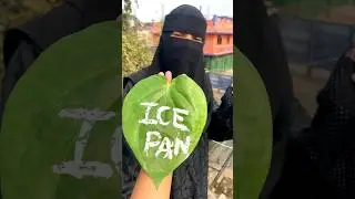 Ice pan #food #cook #foodie #recipe #cooking #hijab #hijabi #paan #unique #ice #challenge #hijabi