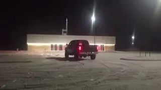 Lifted Trucks Snow Drifting