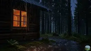 Soft Flowing Rain at Night 🌧️ | Gentle ASMR Rain Sounds for Deep Sleep
