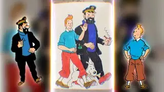 Drawing TinTin and Captain Haddock