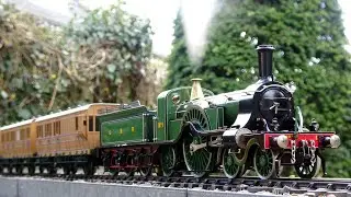 ASTER Live Steam GNR Stirling Single with J&M Models GNR train on a very Cold and Windy Afternoon
