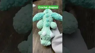 Crochet dragons!! 😊💚 (pattern by: @crochetbygenna ) #crochet #crochetdragon