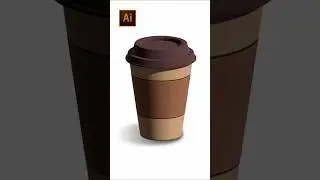 Coffee Cup Design.. Increase Your Illustrator Skrill👌Illustrator Tips And Tricks 2025