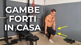 IL Mio esercizio preferito per gambe FORTI e AGILI... Bastano 2 MANUBRI