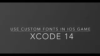 Xcode Custom Fonts