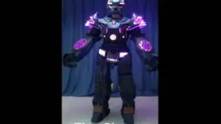 TC-1000 stilt walker led robot costume, led dance costume