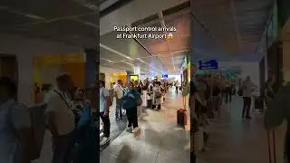 Waiting time from here: 1 hour! 😱 Are you ready for nightmare arrival lines for passport control at