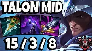Talon MID vs Ahri [ OTP ] Lol Korea Grandmaster Patch 12.3 ✅