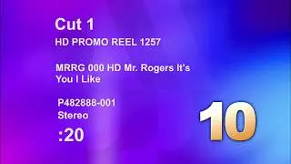 PBS HD Promo Reel 1257 - Mr. Rogers 'It's You I Like' Promos (February 03, 2018)