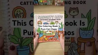 Naughty Cats Coloring Book Flip Through