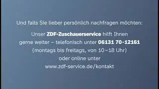 ZDF SD Abschaltung 18.11.2025 10:30 Uhr