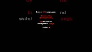 ❌ KILL EXCUSES 🔴 [Action Over Words] #shorts #motivation #inspiration