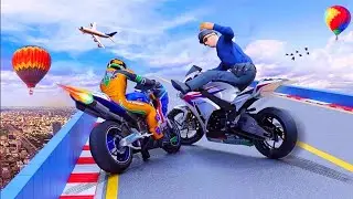 Police Bike Stunts Impossible Track Stunts GT Mode Android Gameplay By Games Zone