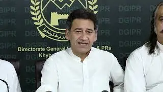 Minister for Food Khyber Pakhtunkhwa Muhammad Atif Khan Press Conference #KPUpdates
