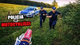 NAJLEPSZE akcje POLICJA vs MOTOCYKLIŚCI! (rura w krzaki)