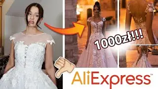 Mierzę DROGĄ suknię ślubną z ALIEXPRESS za 1000 zł!