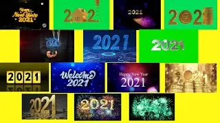2021 Happy New Year Animations And Green Screen New Year