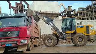 cara loading menggunakan SCMG loader 550 whl ke DT merk shackman cocok buat teman operator pemula