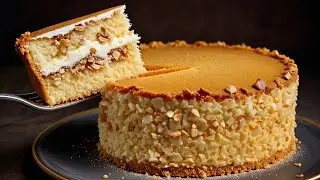 Polish Nut Cake | Walnut Sponge Cake Frosted & Decorated