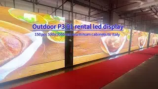 Outdoor p3.91 rental led display with 500x1000mm die-casting aluminum led cabinets #ledvdi