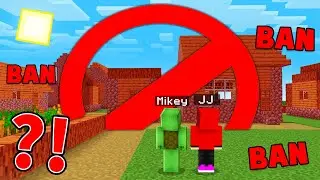 BANNED FOREVER Mikey and JJ's Darkest Village Secret Revealed in Minecraft - Maizen ?!