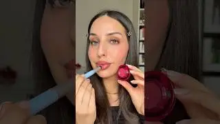 Pink Jelly Lips ​⁠@f@fweemakeupip & cheek glowy balm #makeup #lips #lipgloss #glowymakeup