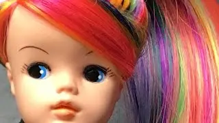 Sindy - rainbow hair make overhair make over