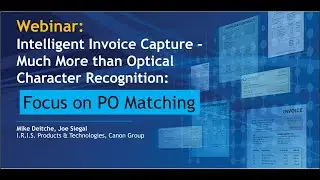 Webinar - Accounts Payable Automation: Beyond OCR, highlight on PO Matching