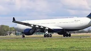 Delta Air Lines Airbus A330-300 N819NW Takeoff from Amsterdam Schiphol | AMS to Boston