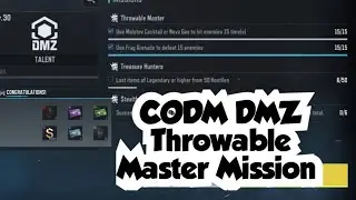 CODM DMZ Throwable Master Mission Complete