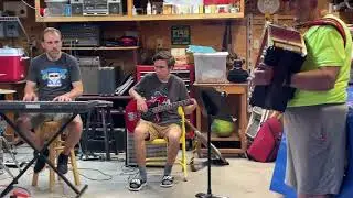 Red Rose Polka Performed by Rokusek and Jeltema Families at 4th of July 2023