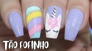 UNHA DE UNIC&Oacute;RNIO F&Aacute;CIL PARA O ANIVERS&Aacute;RIO (UNICORN NAILS) &lsaquo; Unhas da Lal&aacute; &rsaquo;