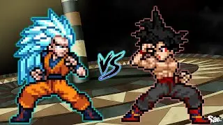 GOKU SSJ3 BLUE VS EVIL GOKU 1000 YEARS OLD