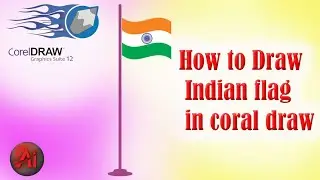 How to draw Indian flag in corel draw || Indian flag design