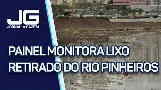 Um painel eletr&ocirc;nico para monitorar o lixo retirado do Rio Pinheiros