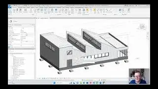 TECH2104 Steel Building Part 14 - Tidy up Rails and Purlins