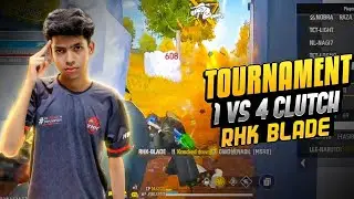 RHK BLADE 1v4 CLUTCH | 100% AURA | BLADE ON FIRE | TOURNAMENT HIGHLIGHTS 🔥 X1BD