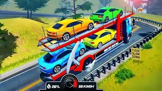 Car Transporter Truck Driving Simulator - Cargo Transport Multistory Vehicle - Android GamePlay