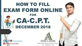 How to fill CA-CPT DEC'18 Exam Form Online | Quick Guide