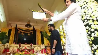 Pawan Kalyan attends Jr NTR&rsquo;s next film launch photos
