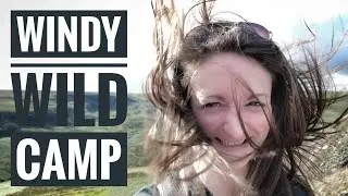 WINDY Wild Camping at SECRET location in the PEAK DISTRICT