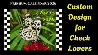 Checked Home Decor 2026 Custom Checked Calendar with Planner Style Layout