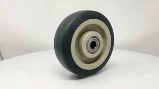 6&Prime; x 2&Prime; Gray Rubber Wheel &ndash; Precision Sealed Ball Bearings