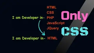 CSS Text Change Animation Effect || Text Change Effect With CSS || CSS Animation Effect