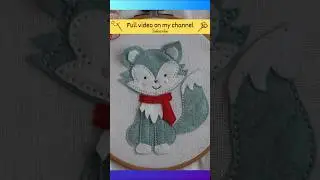🦊 Winter Fox Felt Appliqu&eacute; Tutorial! ❄️