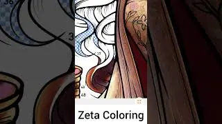 Digital mandala colouring viral video Zeta Coloring pages satisfying Digital painting trending video