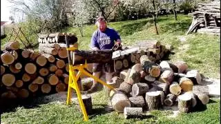 LOG HOLDER  home-made